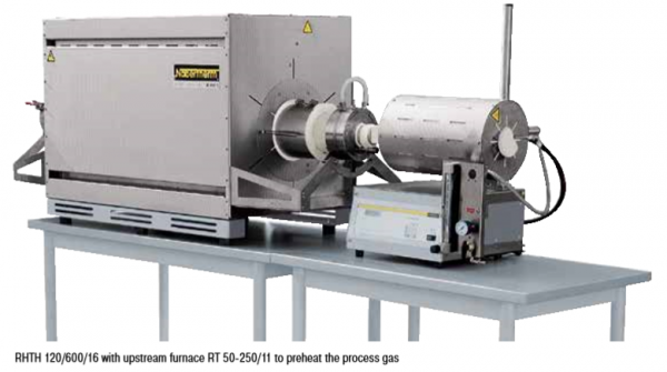Aukštos temperatūros vamzdinės krosnys su MoSi2 kaitinimo elementais. Temperatūra iki 1500 °C. Krosnys gali dirbti inertinėse dujose, vakuume, degioje bei nedegioje aplinkoje.